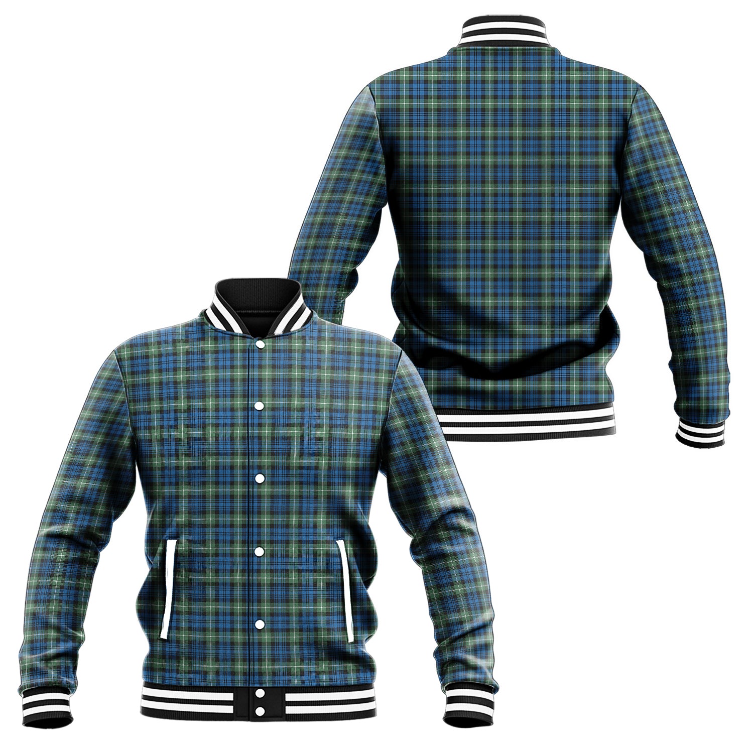 Lamont Ancient Tartan Baseball Jacket Unisex - Tartan Vibes Clothing