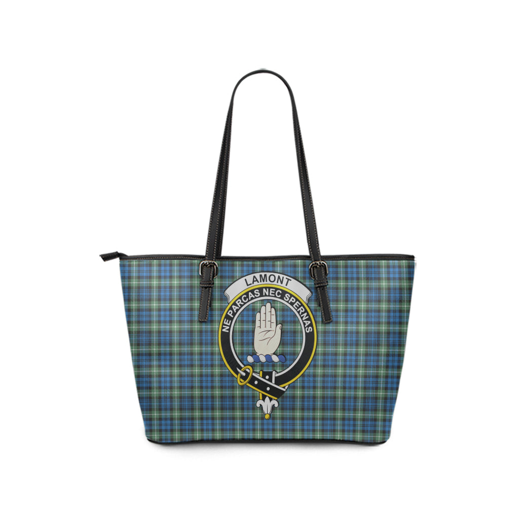 lamont-ancient-tartan-leather-tote-bag-with-family-crest