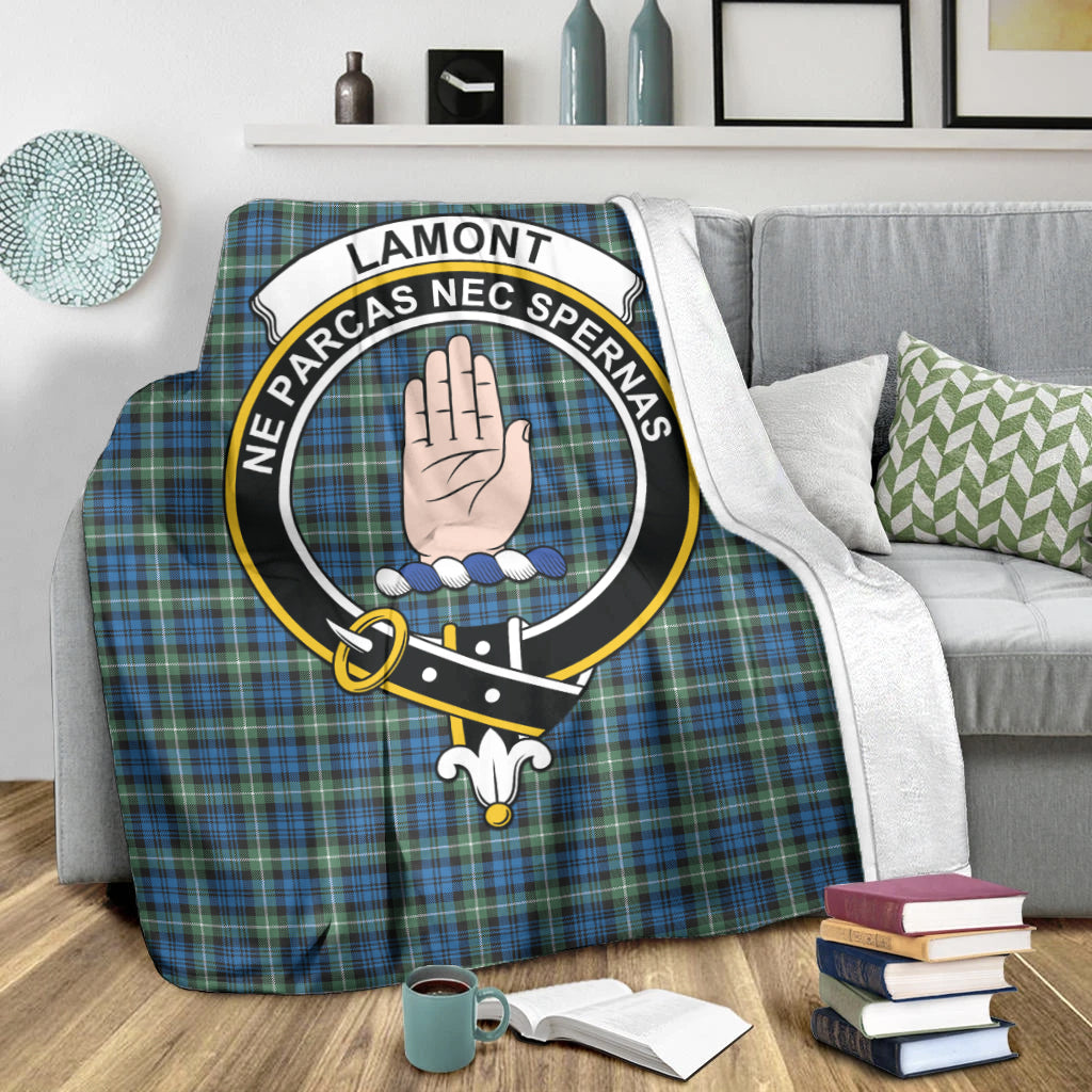 lamont-ancient-tartab-blanket-with-family-crest