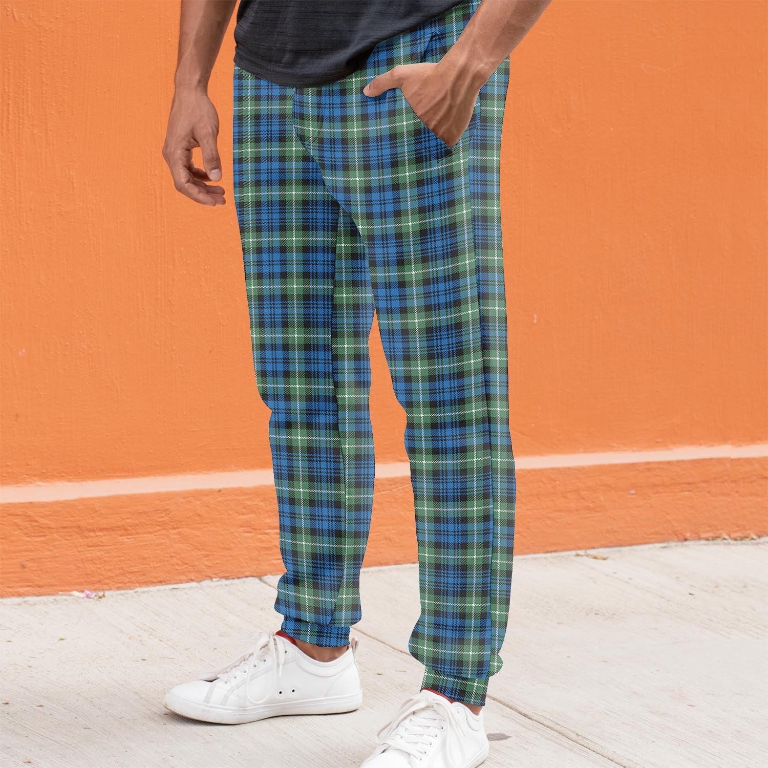 Lamont Ancient Tartan Joggers Pants S - Tartan Vibes Clothing