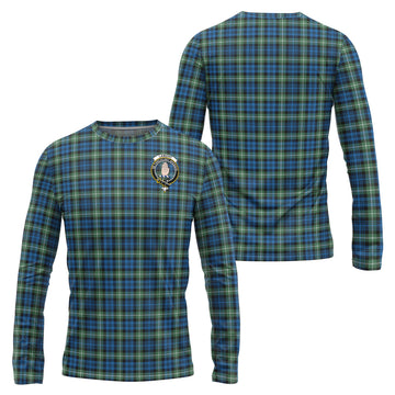 Lamont Ancient Tartan Long Sleeve T-Shirt with Family Crest