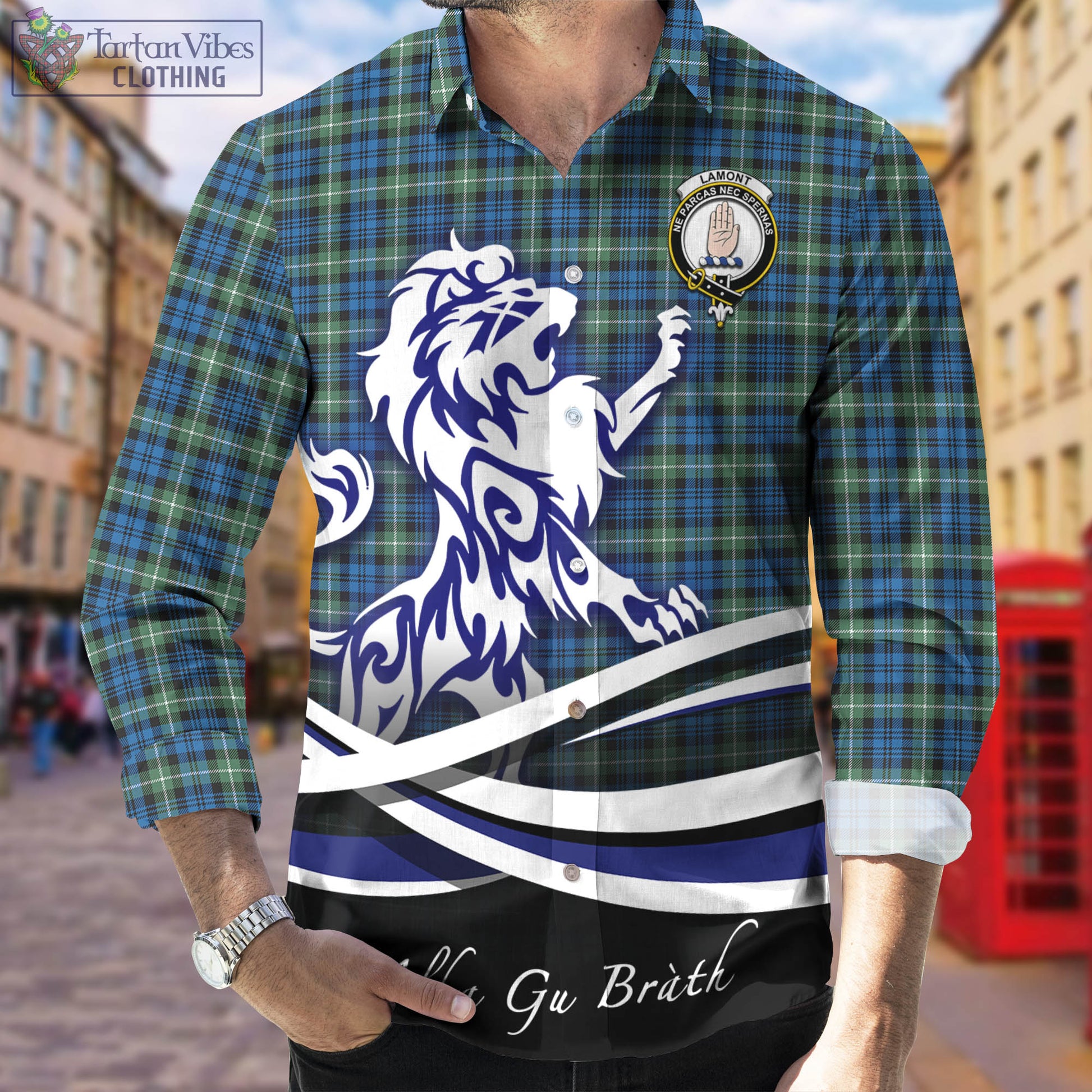 lamont-ancient-tartan-long-sleeve-button-up-shirt-with-alba-gu-brath-regal-lion-emblem