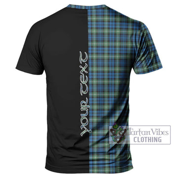 Lamont Ancient Tartan T-Shirt with Family Crest and Half Of Me Style