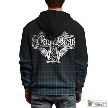 Lamont Ancient Tartan Hoodie Featuring Alba Gu Brath Family Crest Celtic Inspired