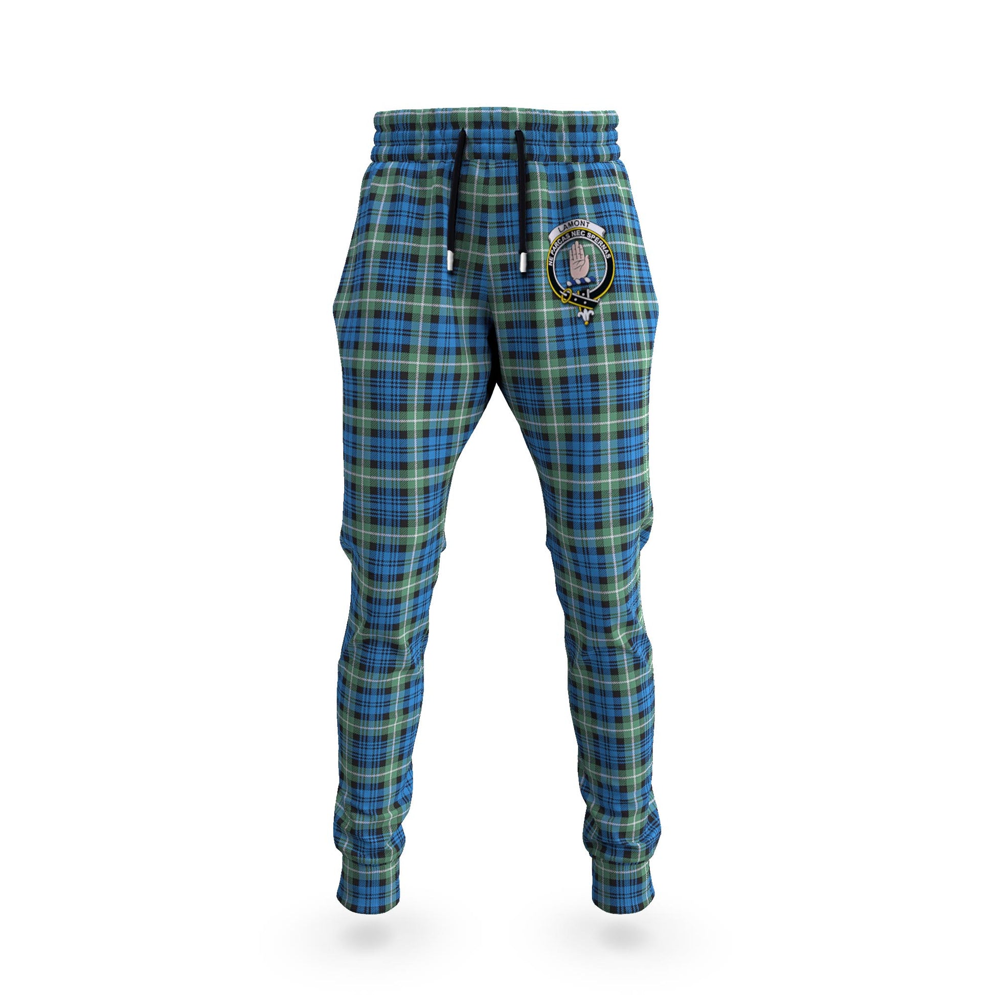 Lamont Ancient Tartan Joggers Pants with Family Crest 5XL - Tartan Vibes Clothing