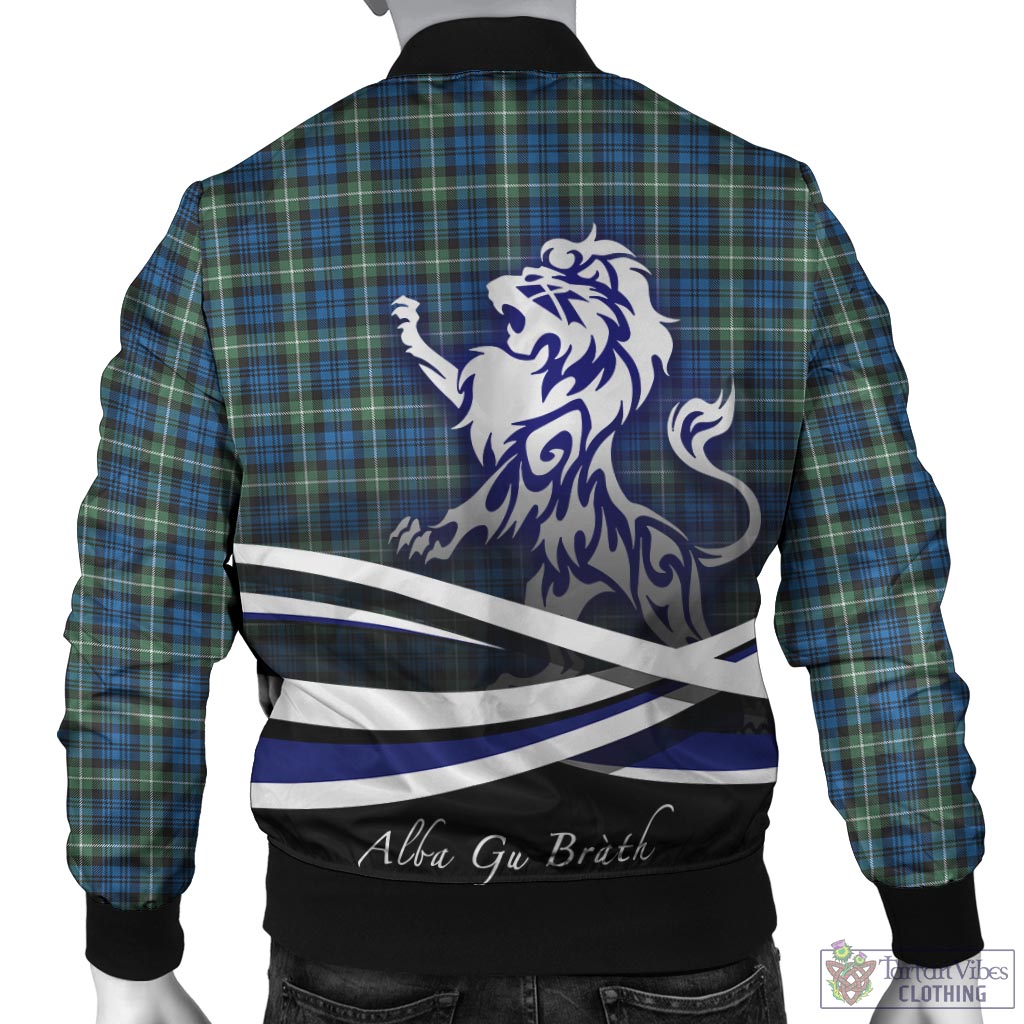 Tartan Vibes Clothing Lamont Ancient Tartan Bomber Jacket with Alba Gu Brath Regal Lion Emblem