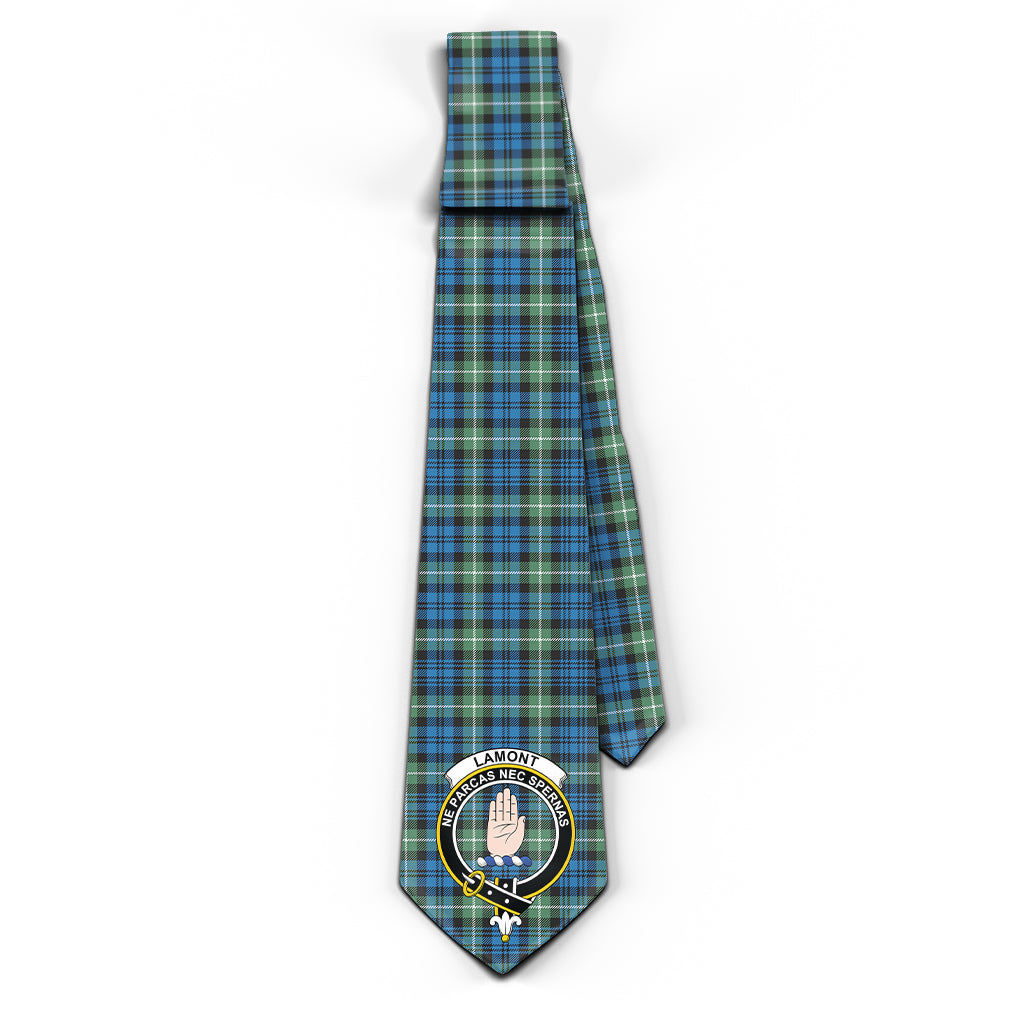 lamont-ancient-tartan-classic-necktie-with-family-crest