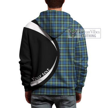 Lamont Ancient Tartan Hoodie with Family Crest Circle Style