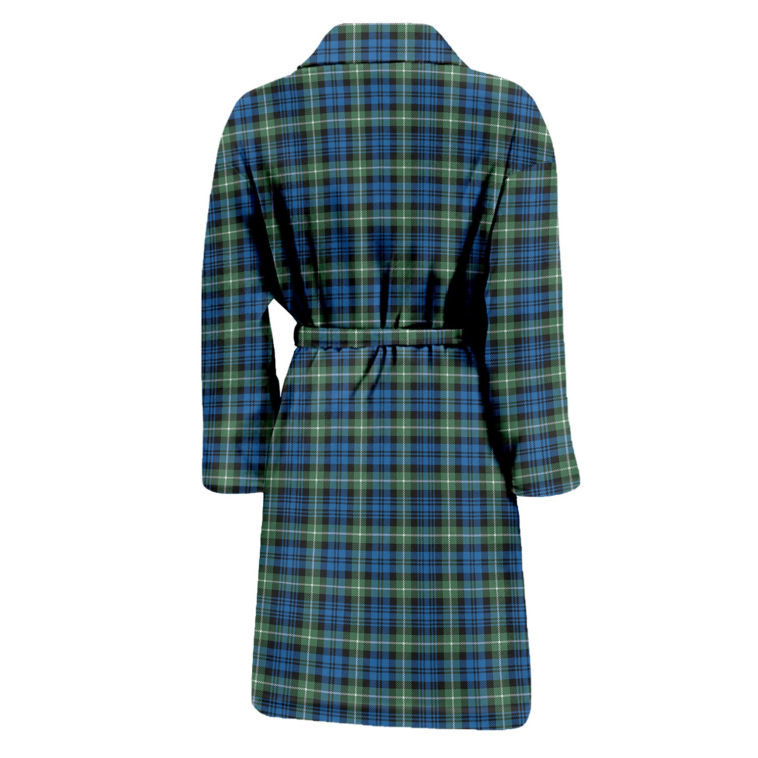 Lamont Ancient Tartan Bathrobe with Family Crest - Tartan Vibes Clothing