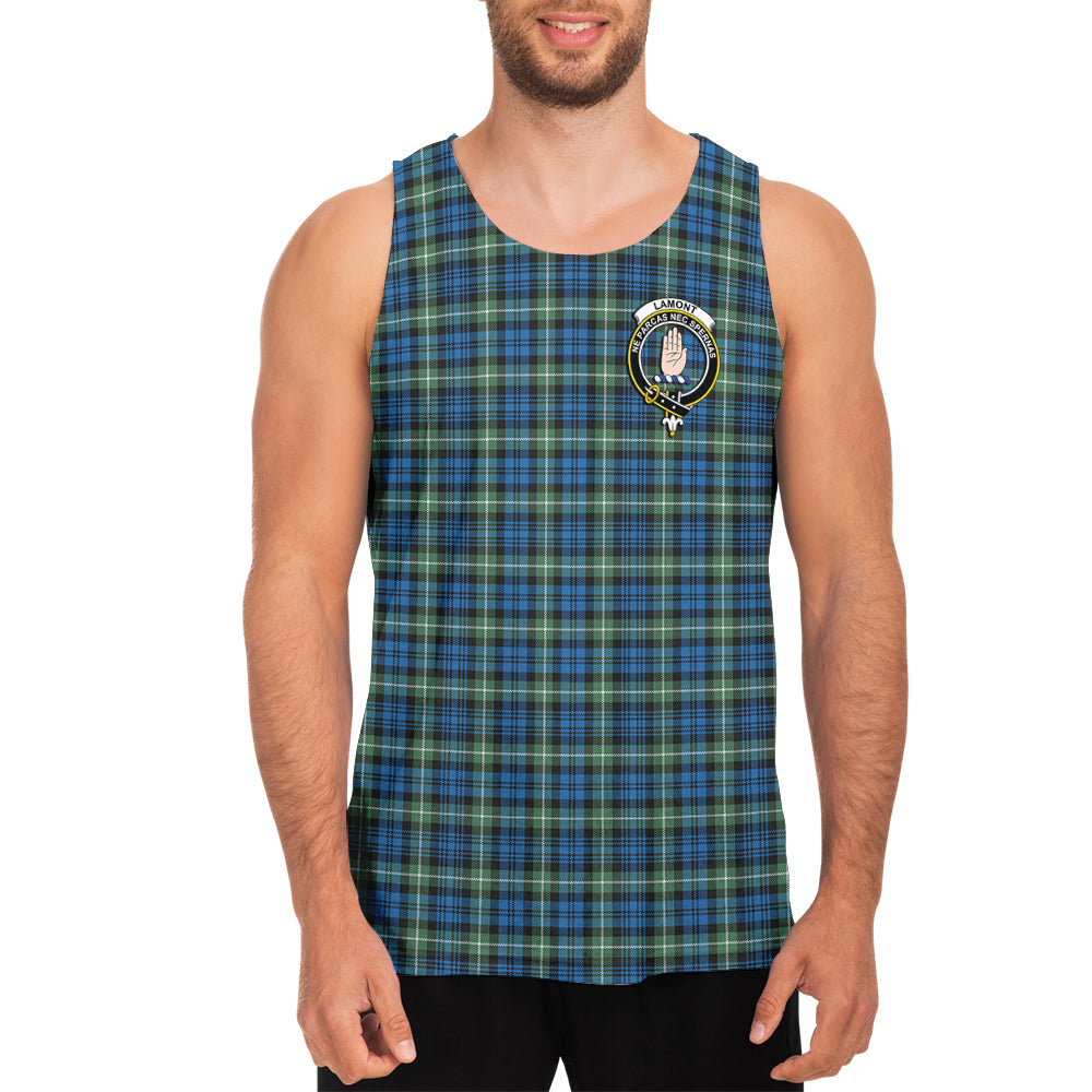 lamont-ancient-tartan-mens-tank-top-with-family-crest