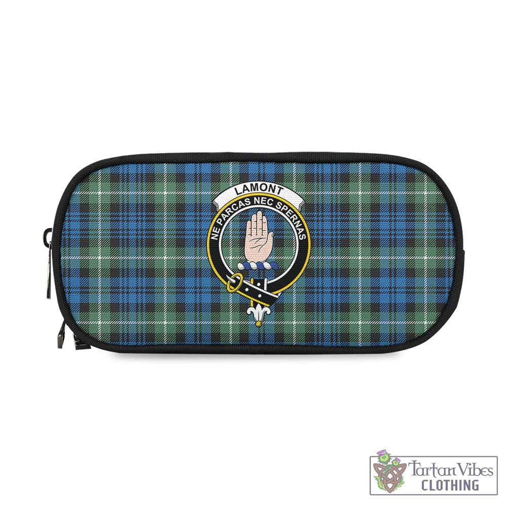 Tartan Vibes Clothing Lamont Ancient Tartan Pen and Pencil Case with Family Crest