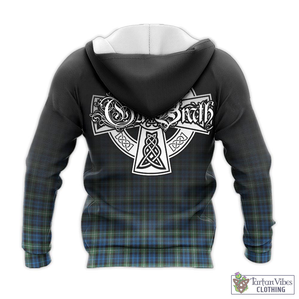 Tartan Vibes Clothing Lamont Ancient Tartan Knitted Hoodie Featuring Alba Gu Brath Family Crest Celtic Inspired