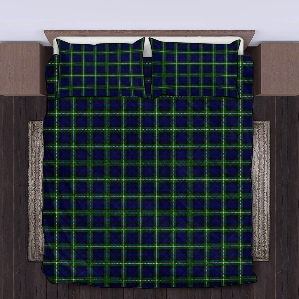 Lamont Modern Tartan Quilt Bed Set King - Tartan Vibes Clothing