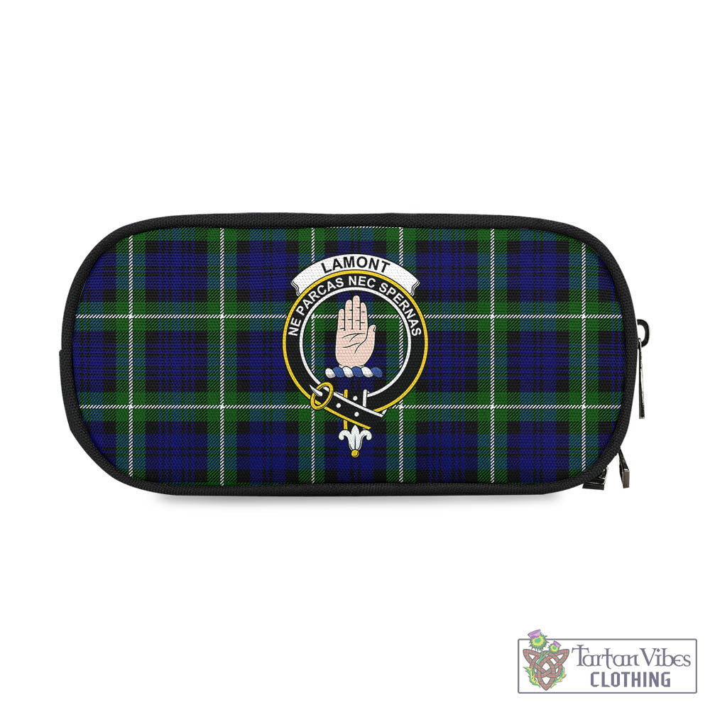 Tartan Vibes Clothing Lamont Modern Tartan Pen and Pencil Case with Family Crest