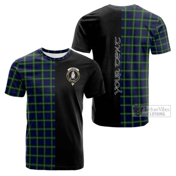 Lamont Modern Tartan Cotton T-shirt with Family Crest and Half Of Me Style