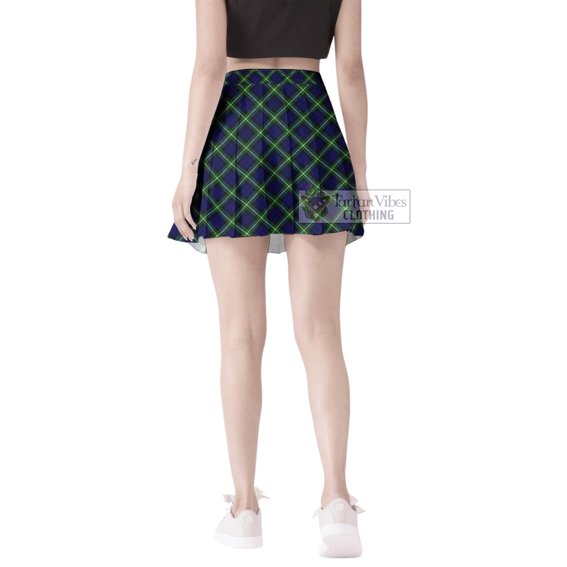 Tartan Vibes Clothing Lamont Modern Tartan Women's Plated Mini Skirt