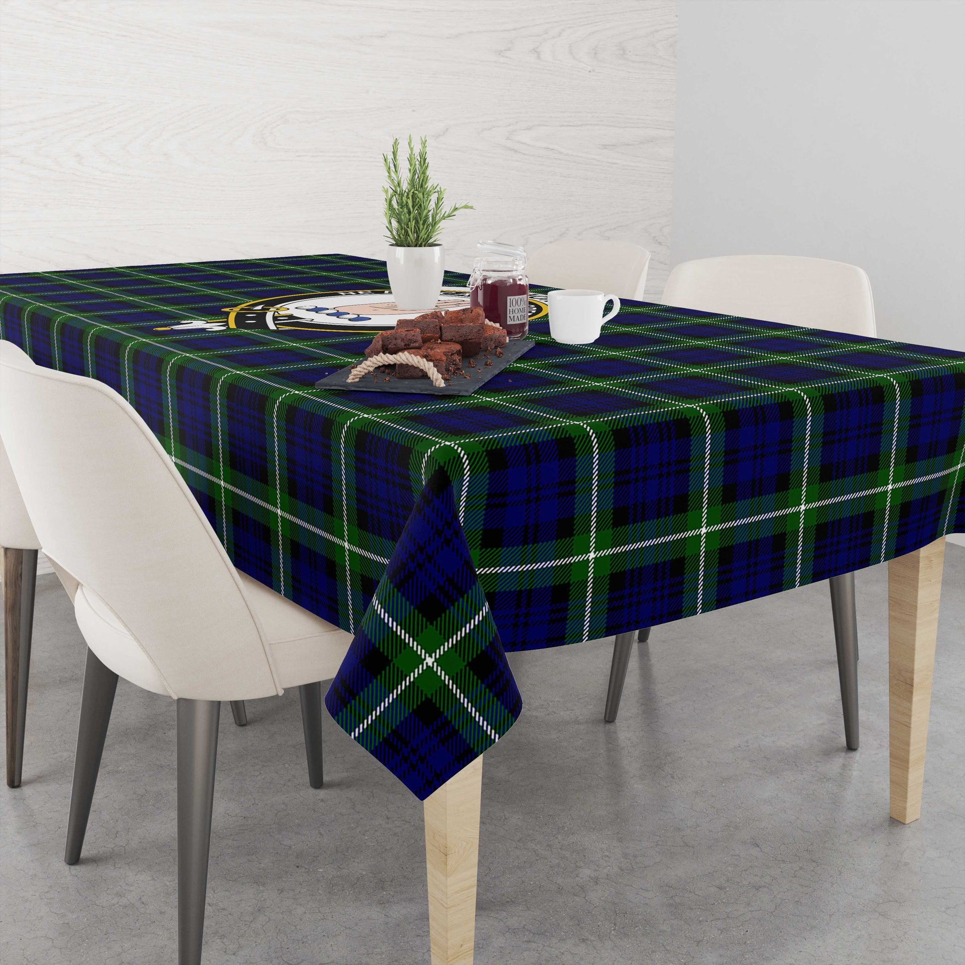 lamont-modern-tatan-tablecloth-with-family-crest