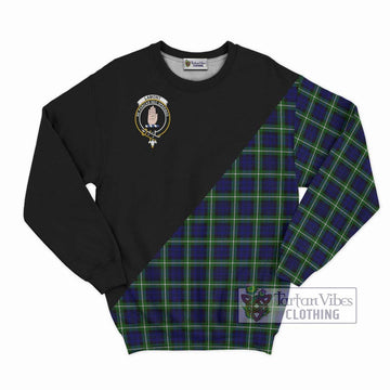 Lamont Modern Tartan Sweatshirt with Family Crest and Military Logo Style