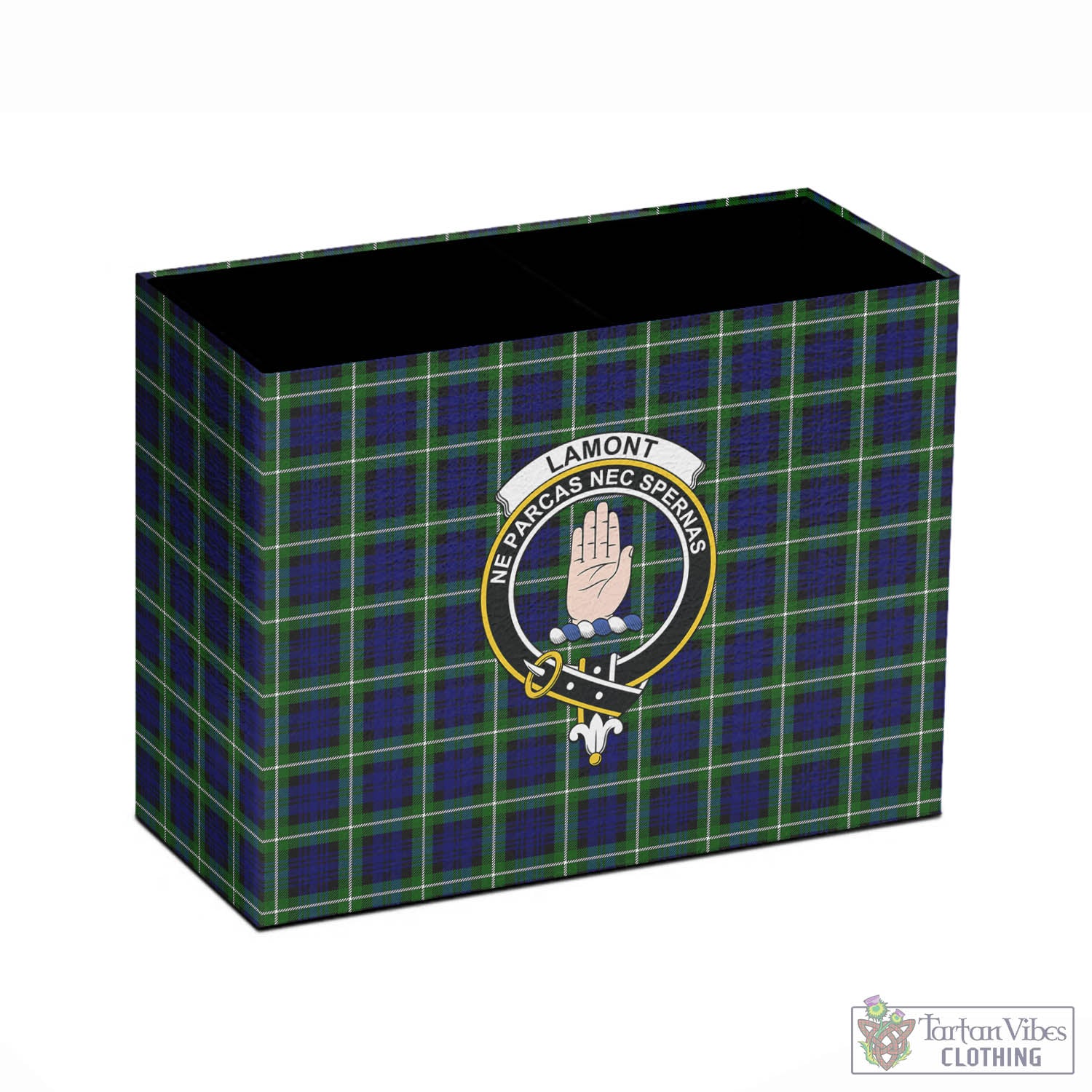 Tartan Vibes Clothing Lamont Modern Tartan Pen Holder with Family Crest