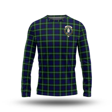 Lamont Modern Tartan Long Sleeve T-Shirt with Family Crest