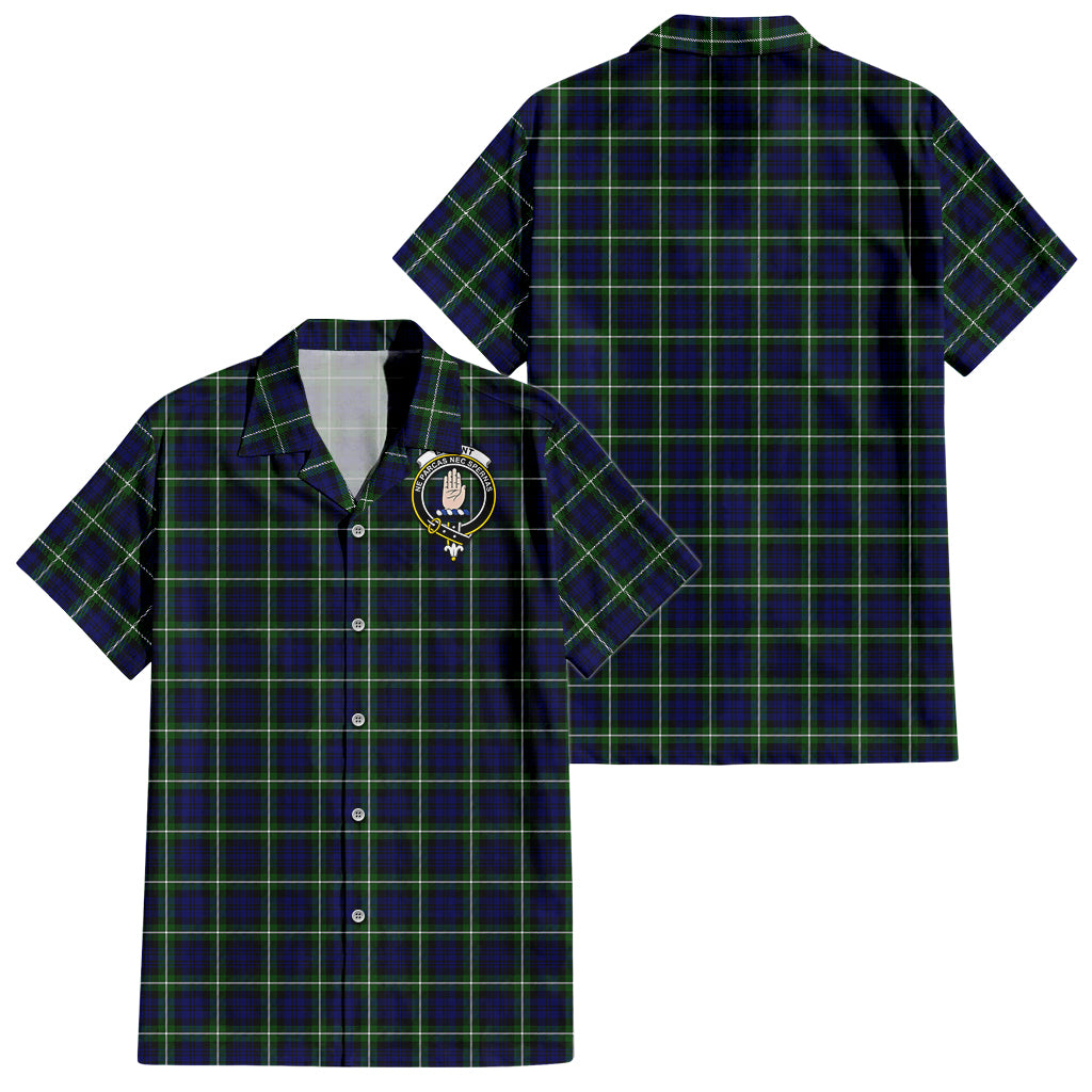 lamont-modern-tartan-short-sleeve-button-down-shirt-with-family-crest