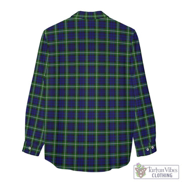 Lamont Modern Tartan Women's Casual Shirt with Family Crest