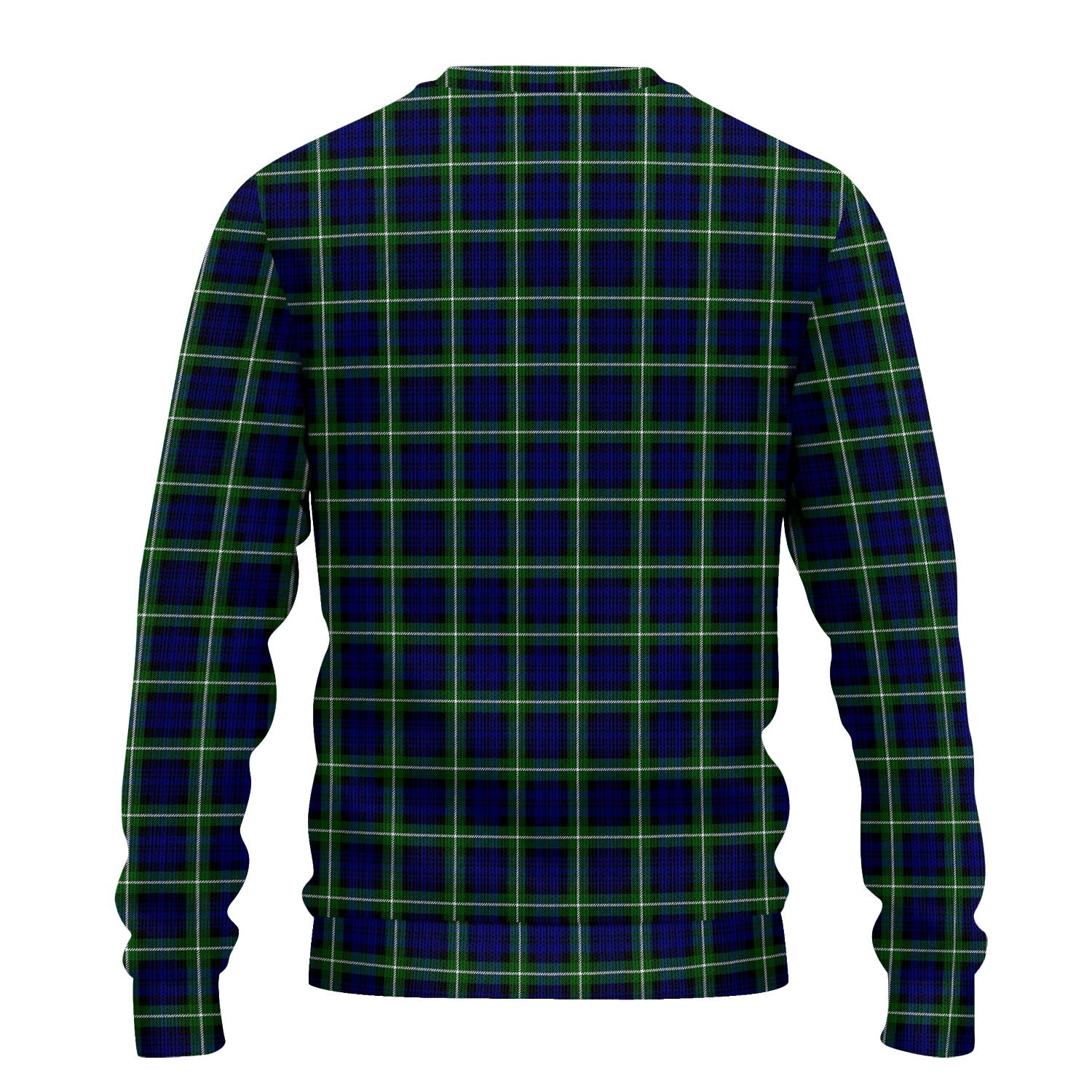 Lamont Modern Tartan Knitted Sweater with Family Crest - Tartanvibesclothing