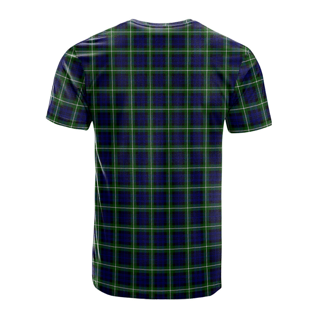 Lamont Modern Tartan T-Shirt with Family Crest - Tartan Vibes Clothing