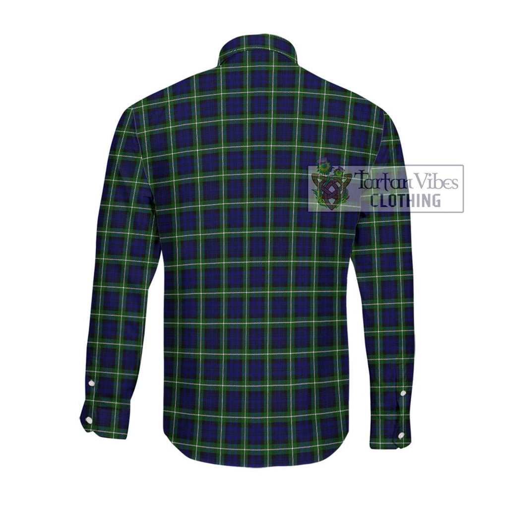 Lamont Modern Tartan Long Sleeve Button Shirt with Family Crest DNA In Me Style - Tartanvibesclothing Shop