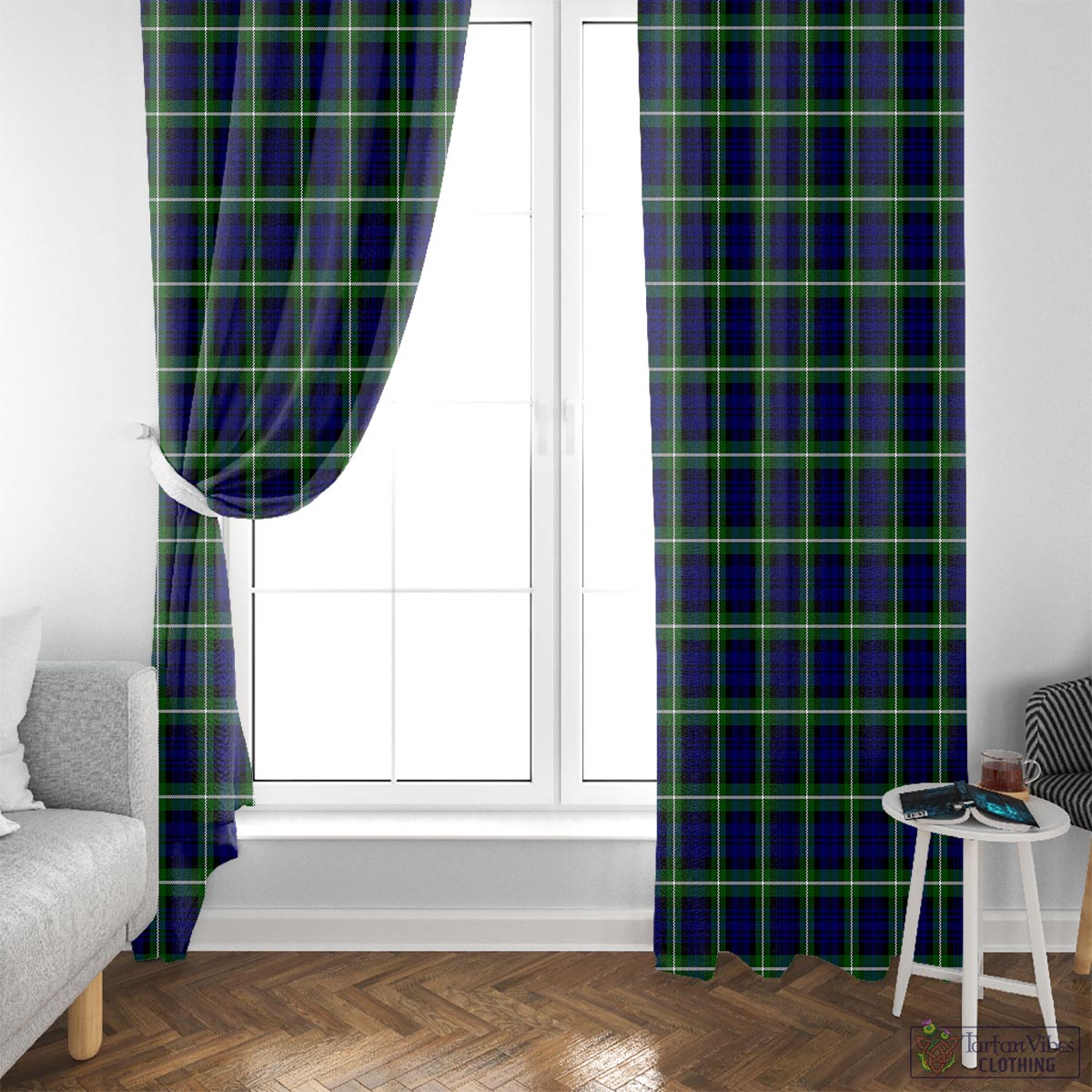 Lamont Modern Tartan Window Curtain