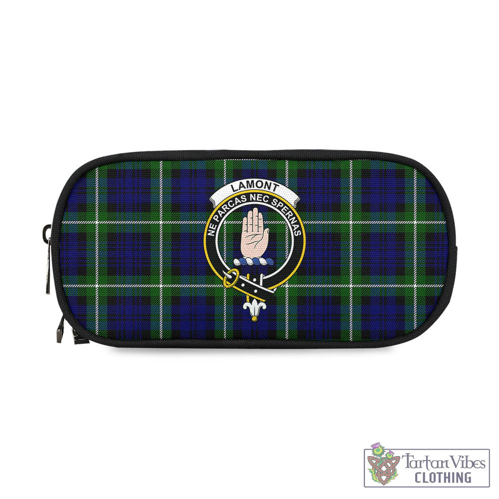 Tartan Vibes Clothing Lamont Modern Tartan Pen and Pencil Case with Family Crest