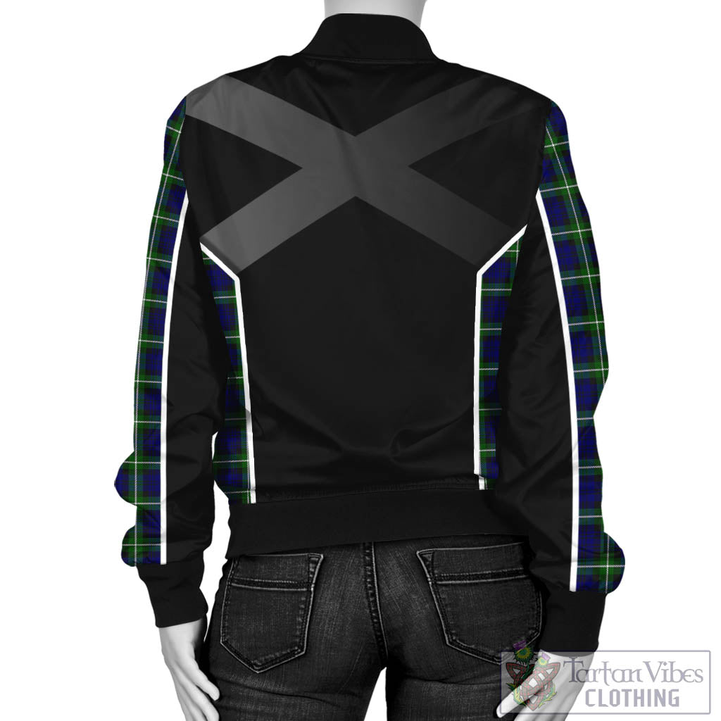 Tartan Vibes Clothing Lamont Modern Tartan Bomber Jacket with Family Crest and Scottish Thistle Vibes Sport Style