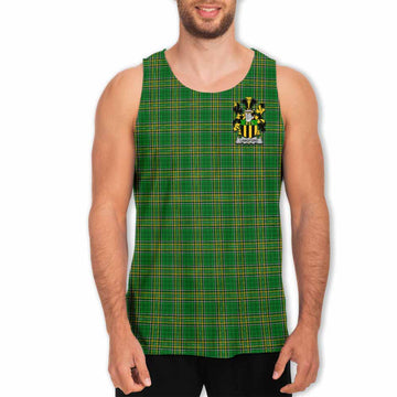 Langford Irish Clan Tartan Men's Tank Top with Coat of Arms