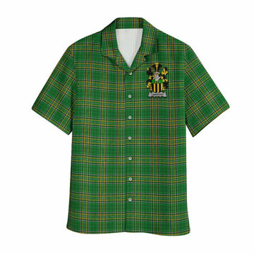 Langford Irish Clan Tartan Hawaiian Shirt with Coat of Arms Kid - Tartan Vibes Clothing
