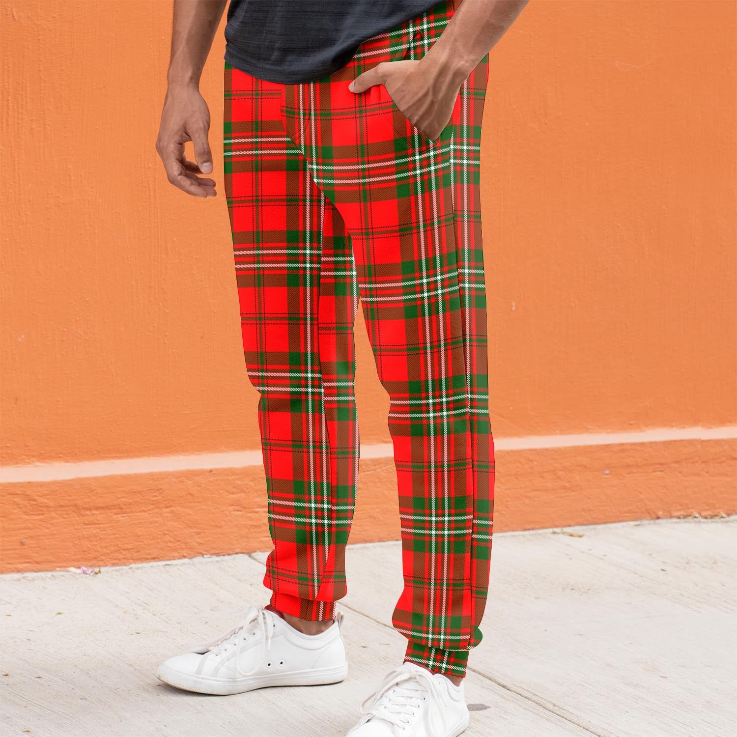 Langlands Tartan Joggers Pants S - Tartan Vibes Clothing