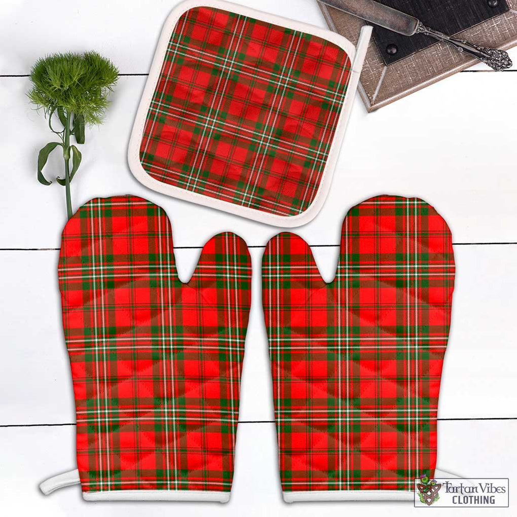 Langlands Tartan Combo Oven Mitt & Pot-Holder Combo 1 Oven Mitt & 1 Pot-Holder White - Tartan Vibes Clothing