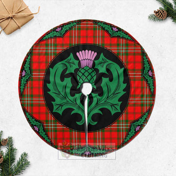 Langlands Tartan Christmas Tree Skirt Scottish Thistle Style