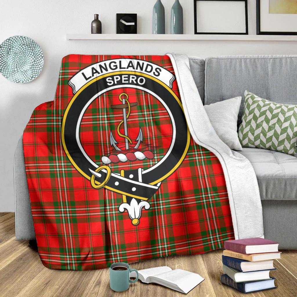 langlands-tartab-blanket-with-family-crest