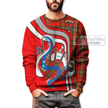 Langlands Tartan Sweatshirt with Epic Bagpipe Style