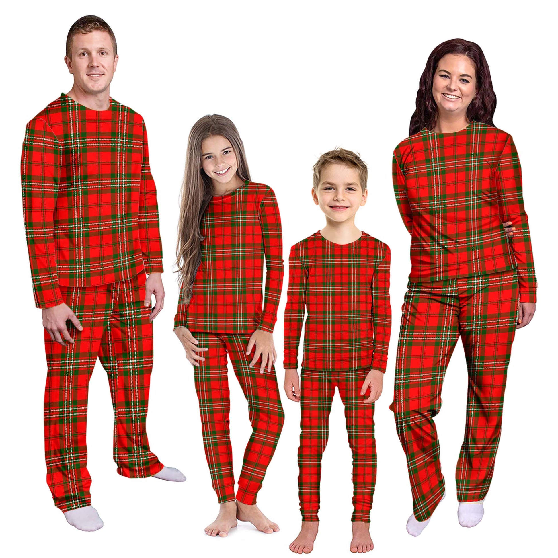 Langlands Tartan Pajamas Family Set Kid - Tartan Vibes Clothing