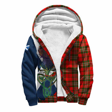 Langlands Tartan Family Crest Sherpa Hoodie Scottish Thistle Celtic Inspired Unisex S - Tartan Vibes Clothing