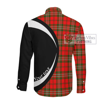 Langlands Tartan Long Sleeve Button Up with Family Crest Circle Style