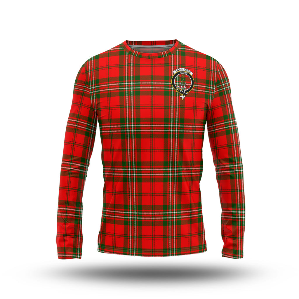 langlands-tartan-long-sleeve-t-shirt-with-family-crest