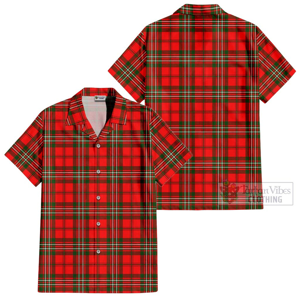 Langlands Tartan Cotton Hawaiian Shirt Kid - Tartanvibesclothing Shop