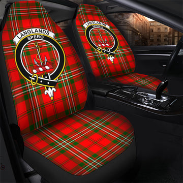 Langlands Tartan Car Seat Cover with Family Crest