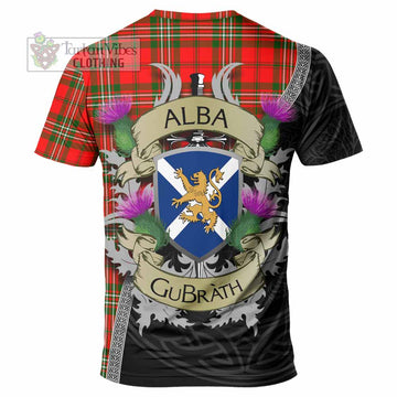 Langlands Tartan Family Crest T-Shirt Lion Rampant Royal Thistle Shield Celtic Inspired - Tartan Vibes Clothing