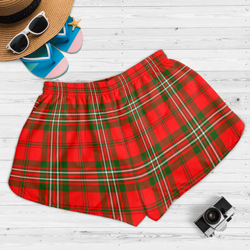 Langlands Tartan Womens Shorts with Family Crest