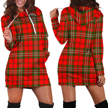 Langlands Tartan Hoodie Dress with Family Crest