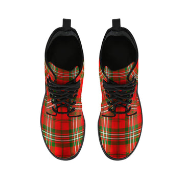 Langlands Tartan Leather Boots