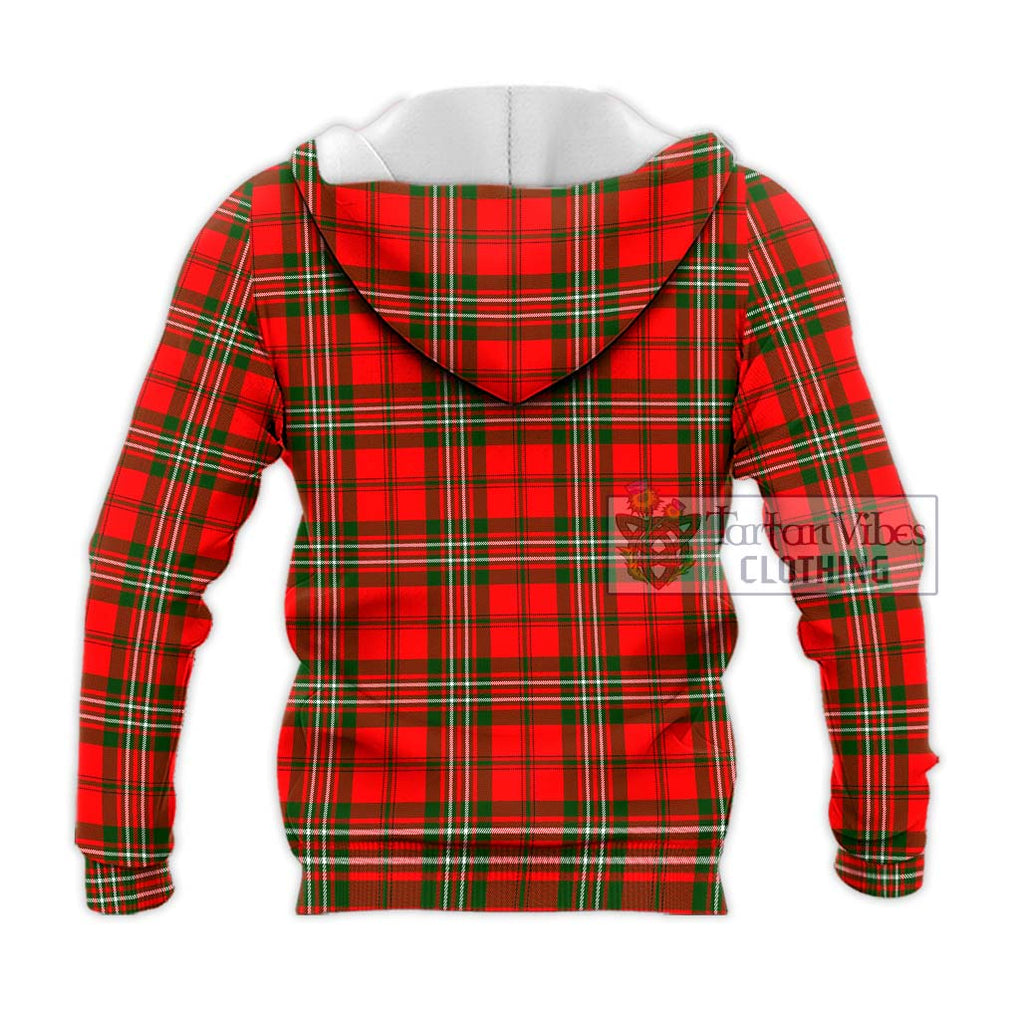 Langlands Tartan Knitted Hoodie with Family Crest DNA In Me Style - Tartanvibesclothing Shop